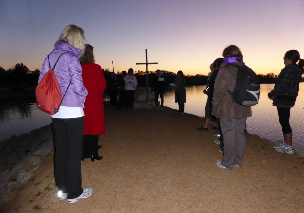 100 Chicks Chase 100 Clicks members at a service at Lake Lonsdale. Picture: SARAH SCULLY