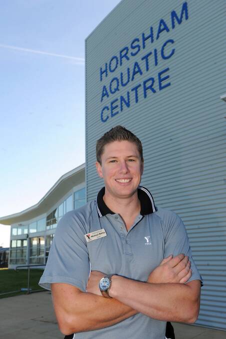 Michael Bailey at Horsham Aquatic Centre in 2011. He will return to the Wimmera to work at Northern Grampians Shire Council. Picture: KATE HEALY