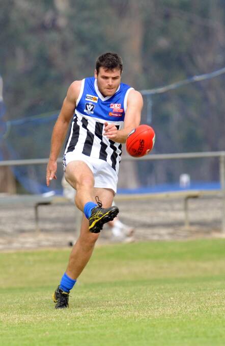 EXPERIENCED: Minyip-Murtoa's Justin Garth stood tall for his team at the weekend. Picture: PAUL CARRACHER