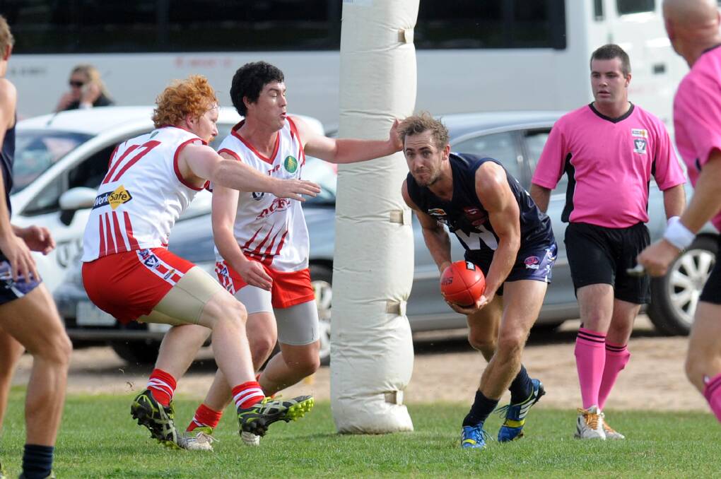 Wimmera Football League's Beau Cosson will be part of the Vic Country 2 line-up on Saturday. Picture: PAUL CARRACHER