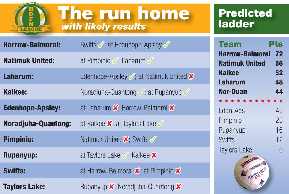 2014 run home: Harrow-Balmoral set to defend premiership | HDFNL Netball