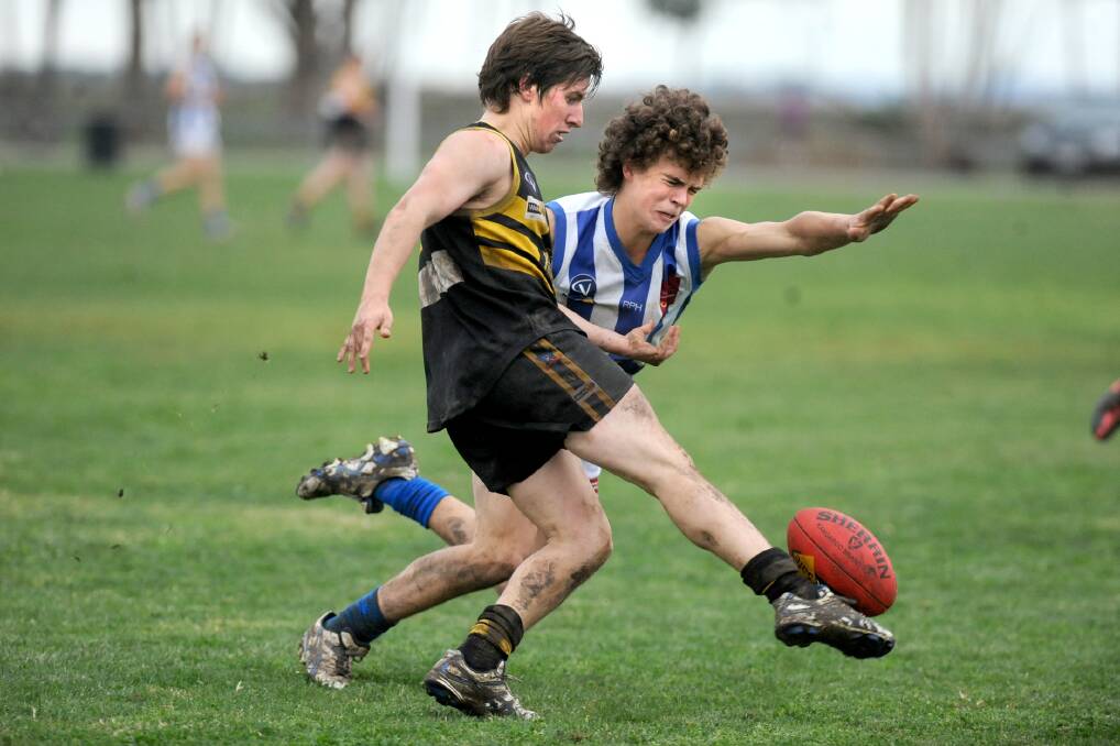 CONCENTRATION: Darcy O'Connor in action for Pimpinio. The team will face Kalkee on Saturday. Picture: SAMANTHA CAMARRI