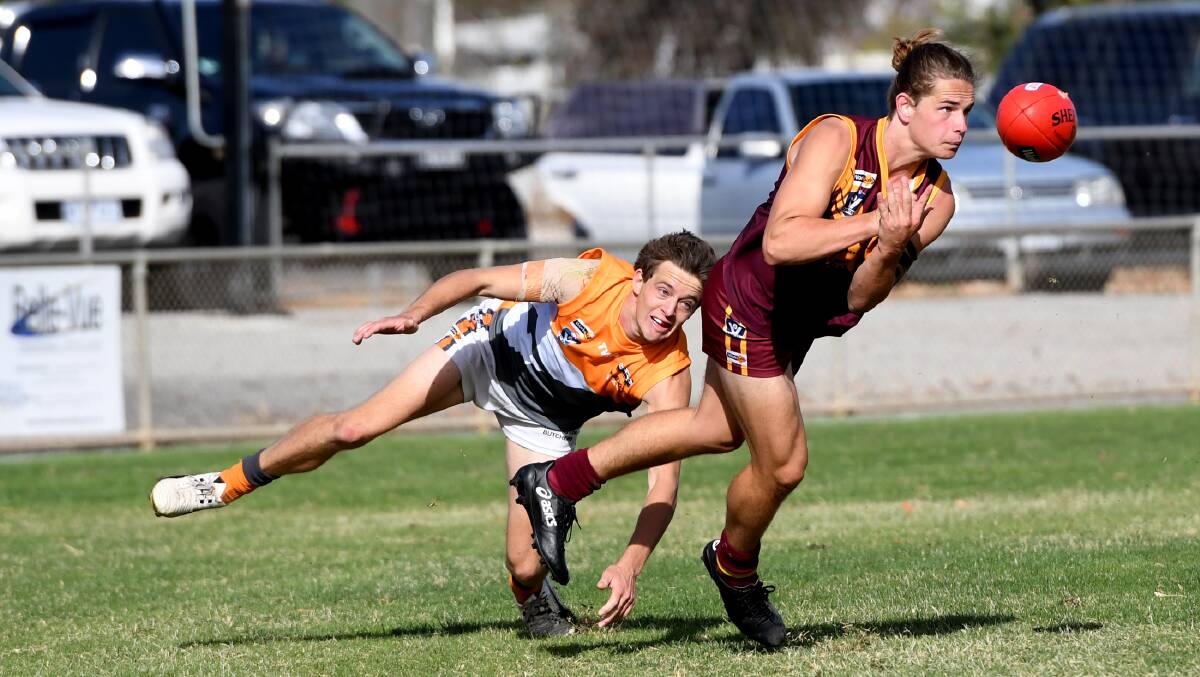 Charlie Wilson in action for the Warrack Eagles this season.