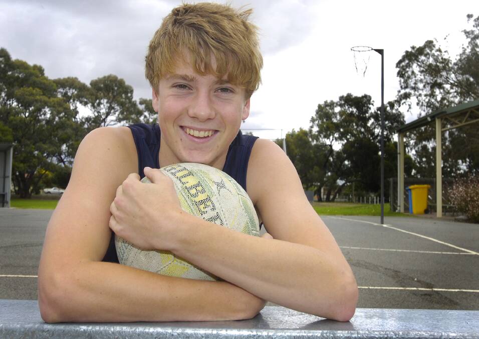 Riley Richardson before representing Victoria in 2010.