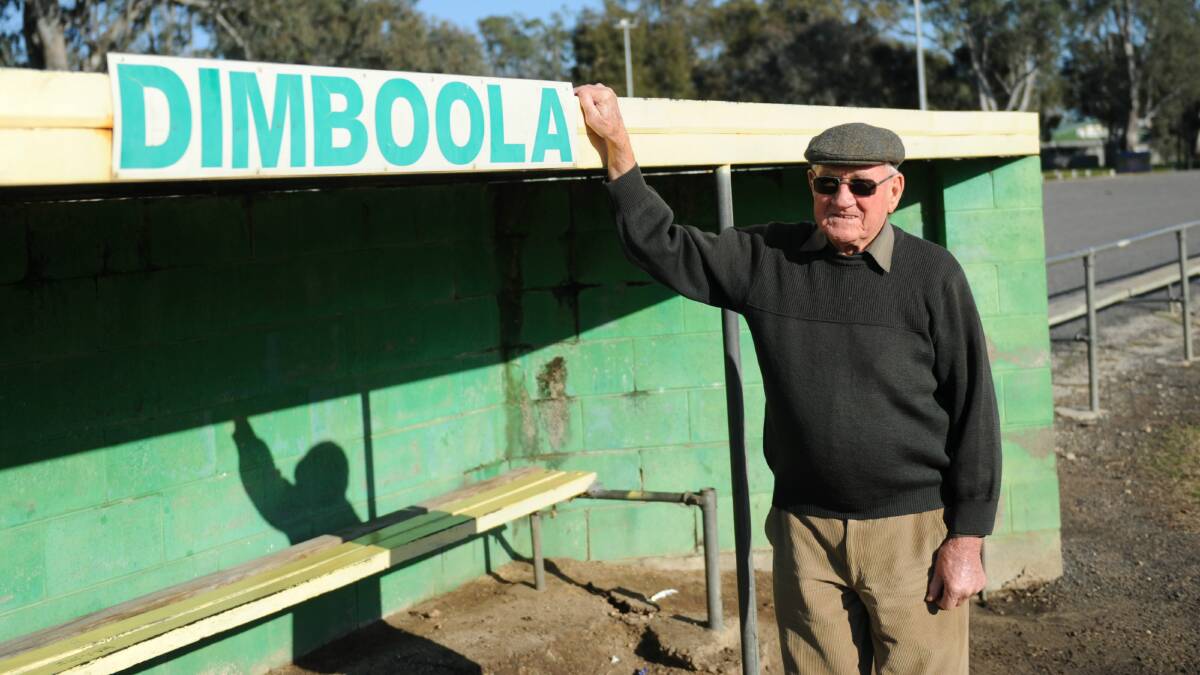 ALL SEEING: Ian McRae looks over Dimboola home games from the former timekeepers' box on the ground's western wing. Picture: STUART McGUCKIN