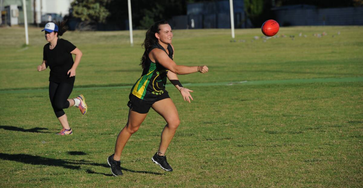 Meaghan Pohlner has impressed Horsham Saints women's football coach Mat Taylor in the lead up to the club's first season.