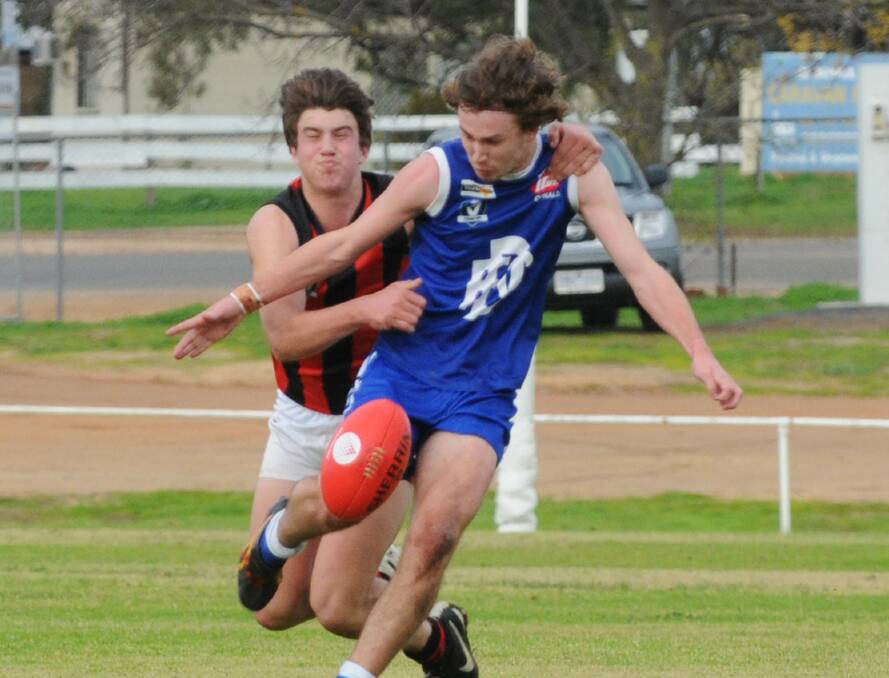 Brody Haddow kicked one goal for North Central's senior side on Saturday.