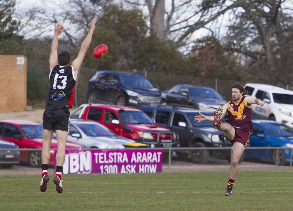 TARGET: Shannon Argall will be big in the preliminary final after a strong performance against the Horsham Saints. Picture: PETER PICKERING