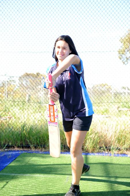 EXCITED: Penelope Drummond can not wait for a new cricket season to start and has encouraged more girls to try the sport.