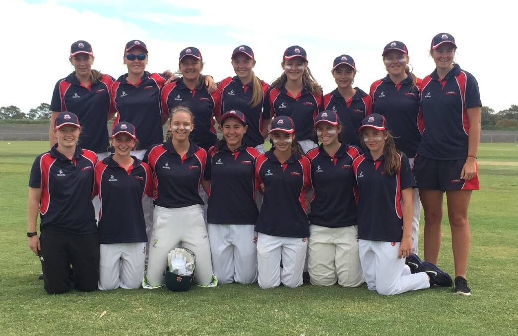 Under-16s: Lori Young and Penelope Drummond with the Western Waves under-16 girls team. Picture