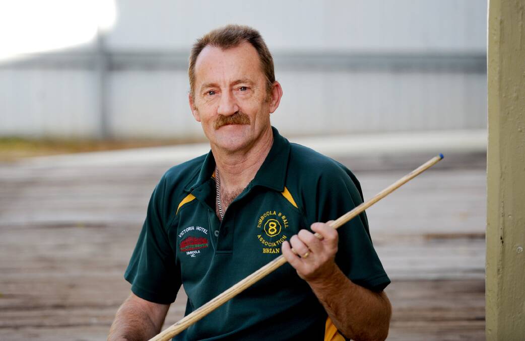 RACK 'EM UP: Dimboola pool player Brian Reddie will get the chance to travel to Malta and play for Australia later this year. Picture: SAMANTHA CAMARRI