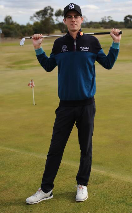 ON TARGET: Jordy Briggs bettered his own course record at Horsham Golf Club on Wednesday. Picture: STUART McGUCKIN
