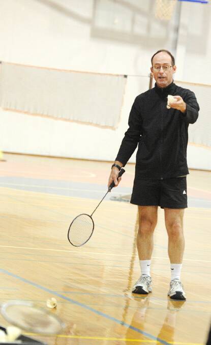 John O'Dwyer is always keen to help out new players at the Horsham Badminton Association.