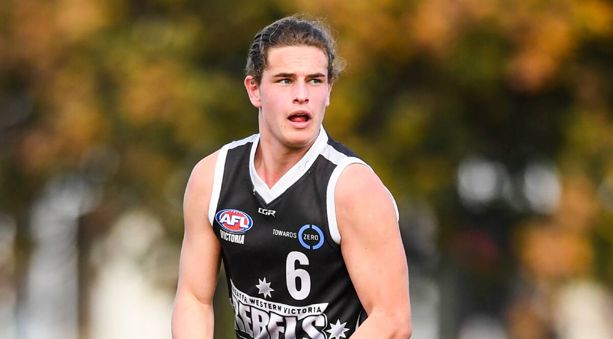 FORM: Charlie Wilson has been a standout player for the Greater Western Victoria Rebels all season long and has been noticed by AFL scouts. Picture: MORGAN HANCOCK