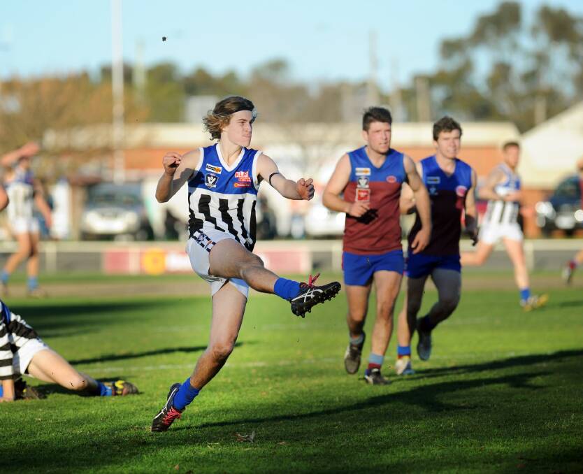 STEP UP: Corey Morgan has been in good form during pre-season and Damien Cameron thinks he will be a big player for Minyip-Murtoa this season. Picture: PAUL CARRACHER