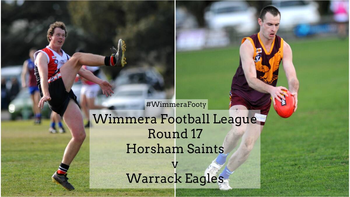 Wimmera league: Horsham Saints v Warrack Eagles | Rolling coverage
