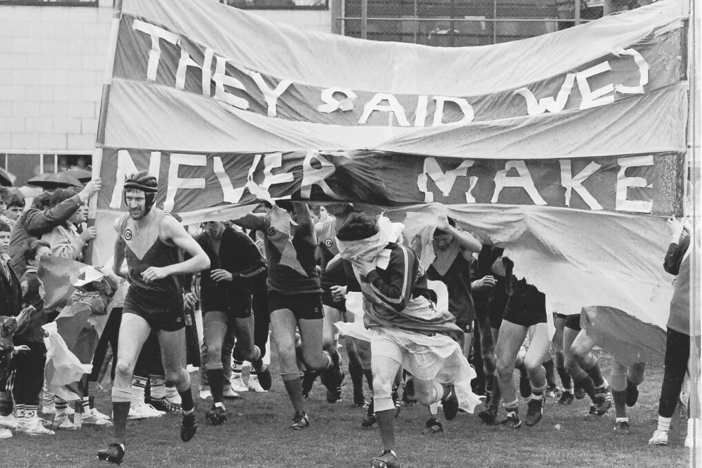 UNDERDOGS: St Michael's finished the 1988 home and away season third on the ladder but won their three finals comfortably to claim the flag.