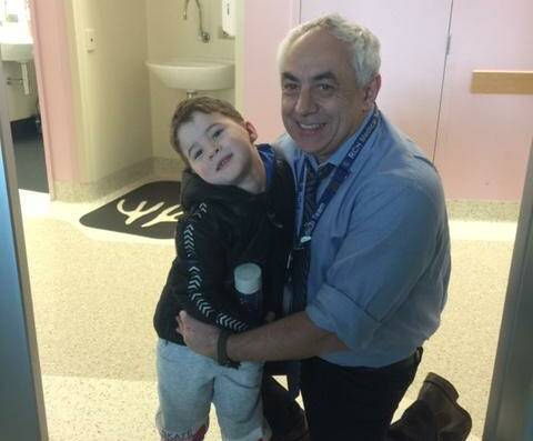 FAMILY: Fletcher's neurology and nursing team looked after him like he was one of their own.