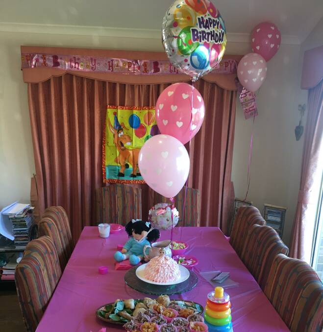 FIRST BIRTHDAY: Dr Dadu still celebrated his one-year-old daughter's birthday in Horsham this year despite her being in India. Picture: CONTRIBUTED