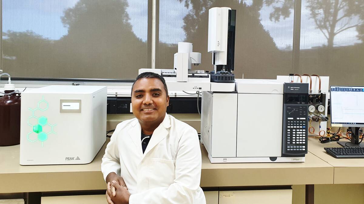 GRAIN RESEARCHER: Pankaj Maharjan is a research scientist for Agriculture Victoria at Grains Innovation Park. Picture: CONTRIBUTED