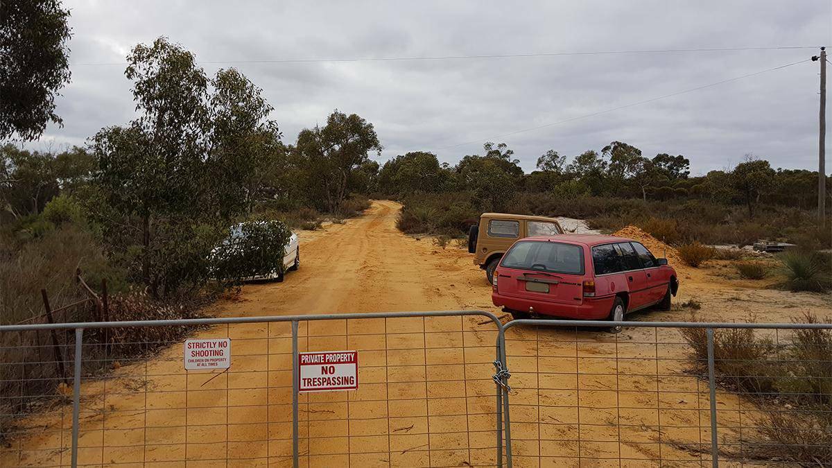 DUMP SITE: Last year, Graham Leslie White allegedly buried 50 million litres of chemical waste on property he owned near Lemon Springs, which threatened the water supply for the Wimmera district. 