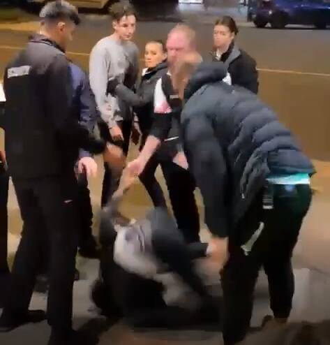 Video shows man being slammed onto head outside pub