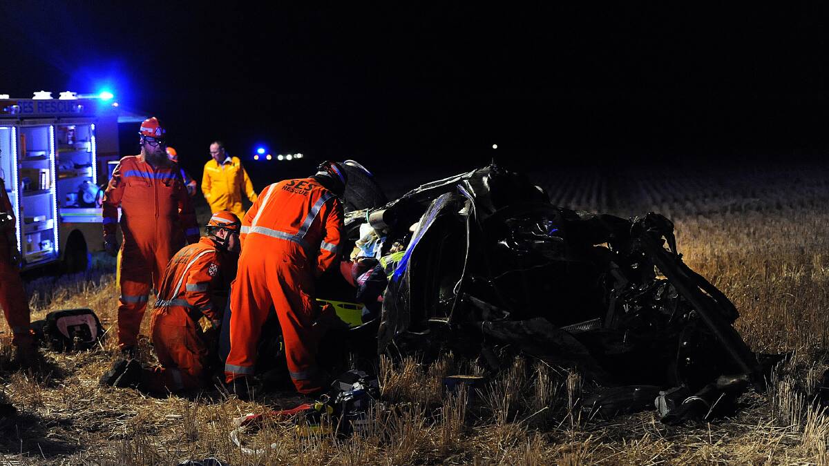 CRASH: The scene of the incident on December 21, 2011.