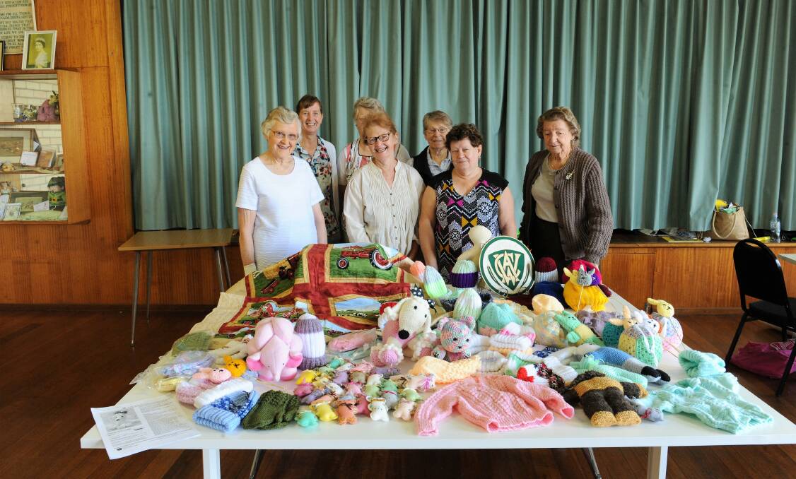CONTRIBUTION: Horsham CWA members making craft to donate to the Royal Children's Hospital.