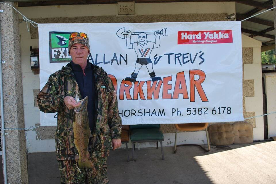 WIN: Andrew Porter took out the open division with a brown trout weighing 1.963kgs.