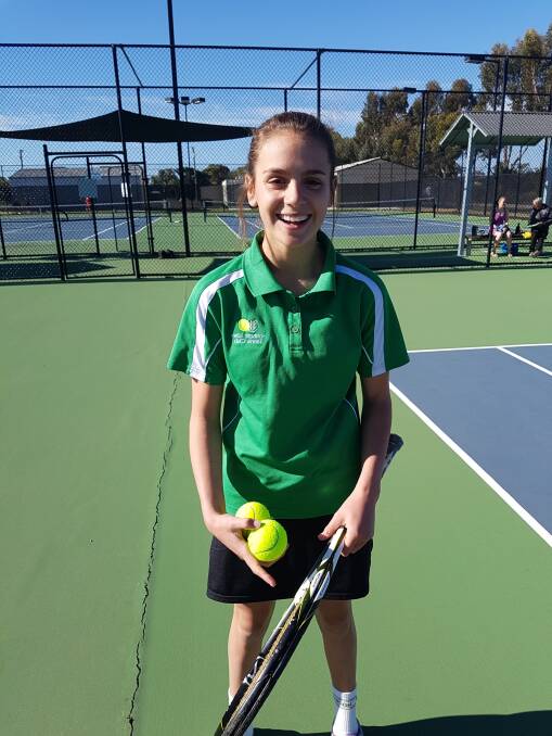SHOT: Horsham Lawn Tennis Club's Briodi Cook says her backhand would have to be her best tennis shot.