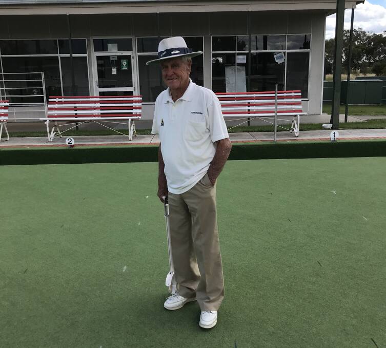 VETERAN: Natimuk's Allen Webb has been playing bowls for 50 years.