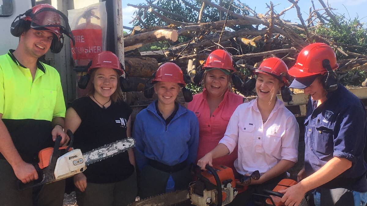 VITAL: Chainsaw training is an integral part of the agriculture program for students at Longerenong College.