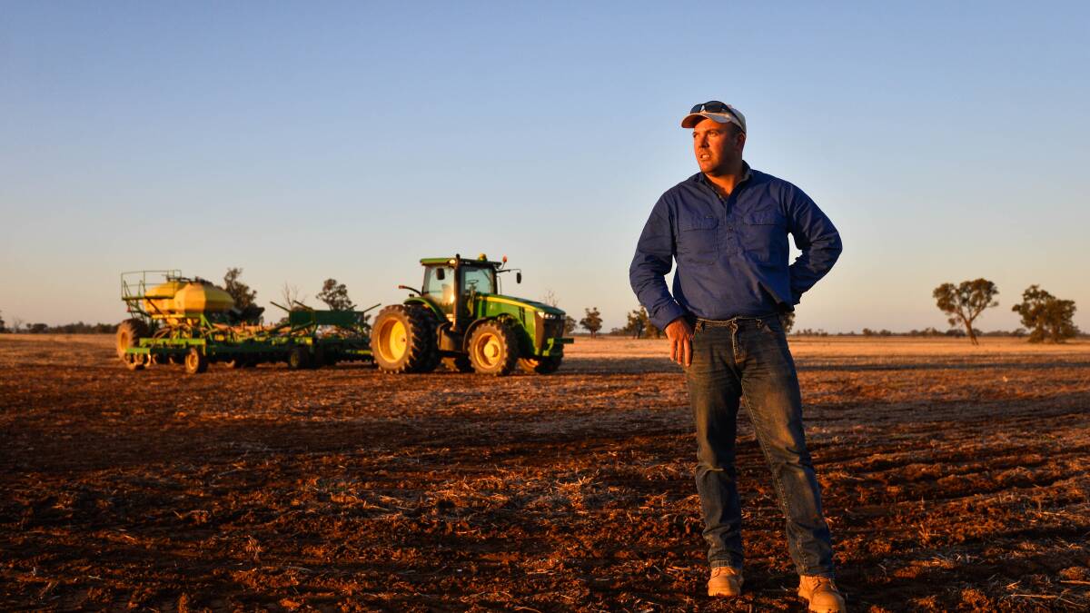 GETTING AHEAD: Serpentine farmer Karl Hooke is planting early as recent rainfall provides hope for a bumper year agriculture season. Picture: BRENDAN MCCARTHY