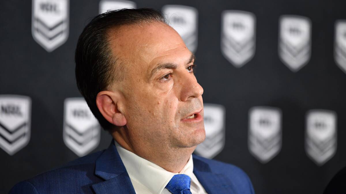 CLEAR MESSAGE: ARLC chairman Peter V'landys says a total of $120,000 in fines sends a clear message about players responsibilities as the NRL looks to resume amid the COVID-19 lockdown. 