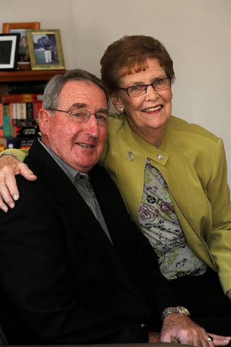 SPECIAL MEMORIES: Horsham couple Bob and Tess Hayes will celebrate their 50th wedding anniversary today. Picture: PAUL CARRACHER