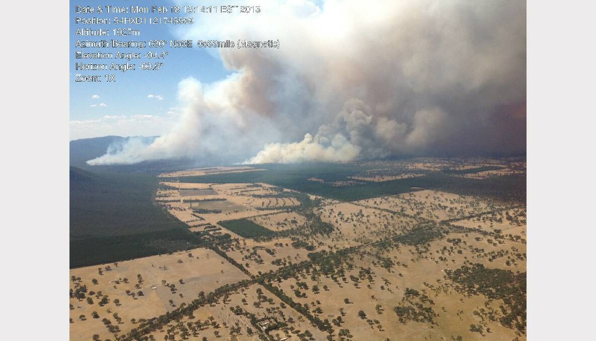 FROM THE SKY: The Grampians-Victoria Valley Complex. PICTURES: WAYNE RIGG, CFA OPERATIONS OFFICER.