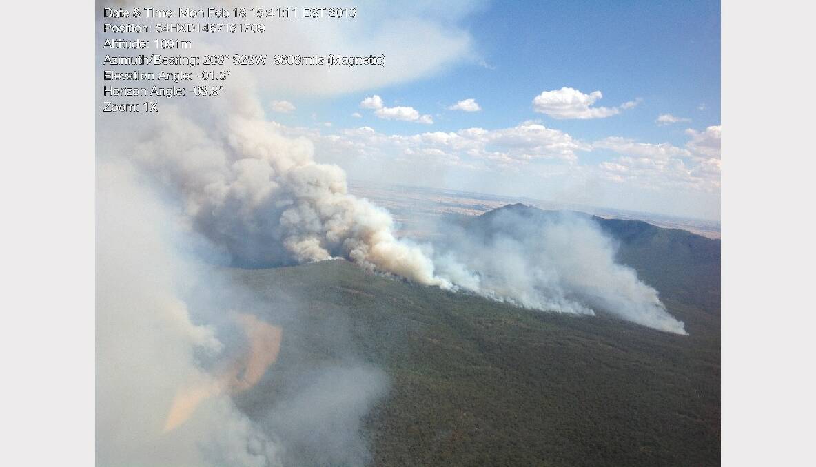 FROM THE SKY: The Grampians-Victoria Valley Complex. PICTURES: WAYNE RIGG, CFA OPERATIONS OFFICER.