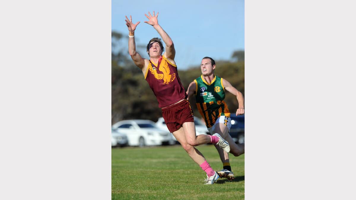 Warrack Eagles' Jesse Murphy is not allowed to play finals for Warrack Eagles after playing to many VFL matches this season. Picture: PAUL CARRACHER