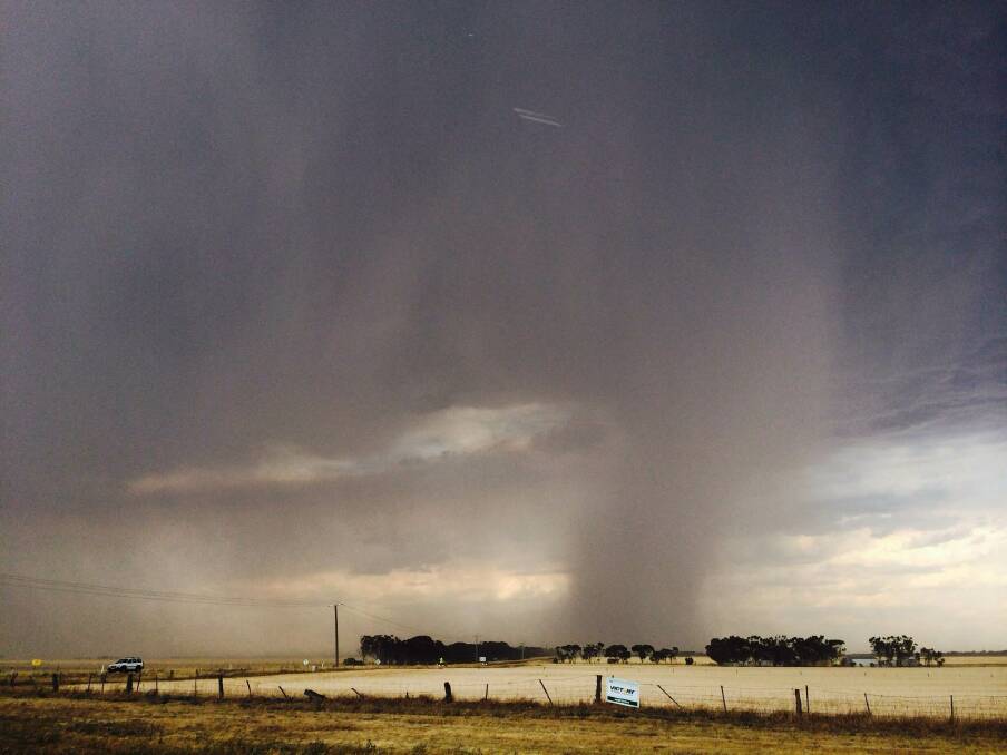 STORMS: Storm clouds descend on the Wimmera on Wednesday afternoon. Picture: SAMANTHA CAMARRI
