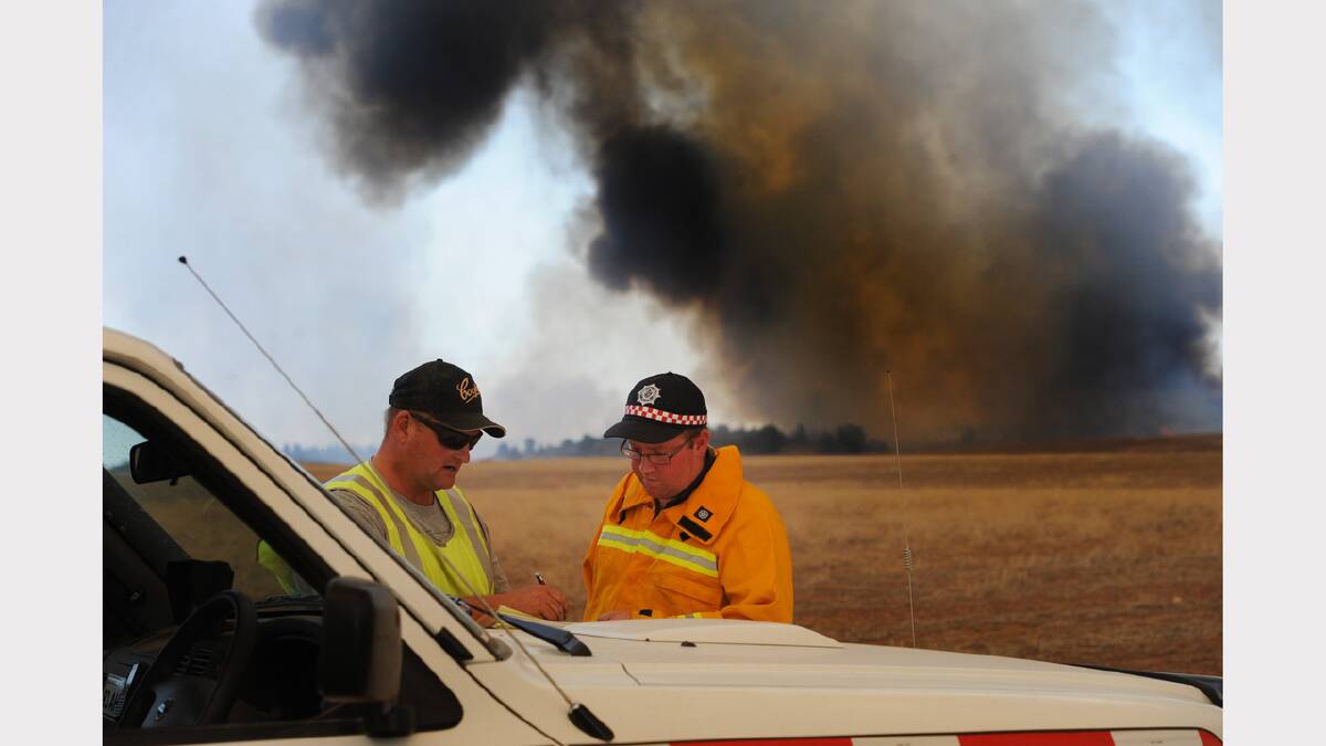 THURSDAY: Mail-Times photographer Paul Carracher captured these scenes of the fires at Yaapeet.