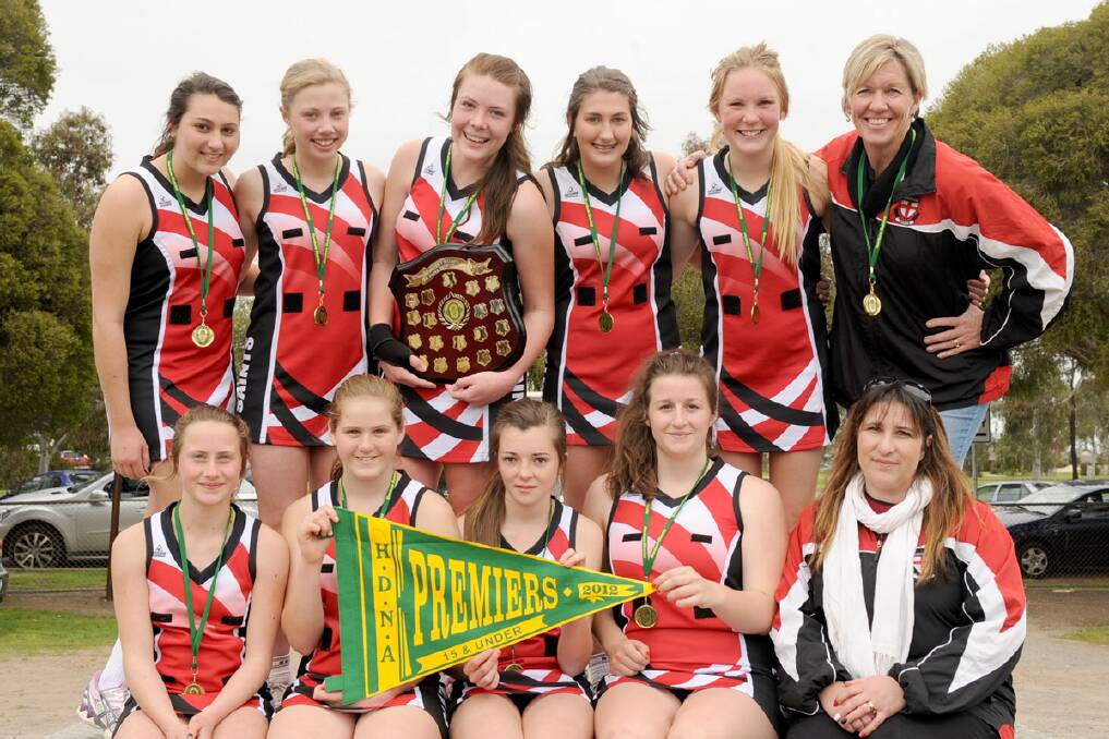 Under-15 Edenhope-Apsley premiers in the Horsham District Netball League