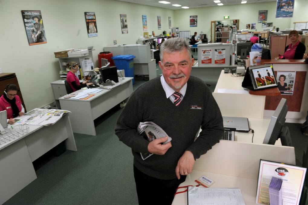 Wimmera Mail-Times general manager Peter Hammond will retire today after 19 years with the newspaper. Picture: PAUL CARRACHER