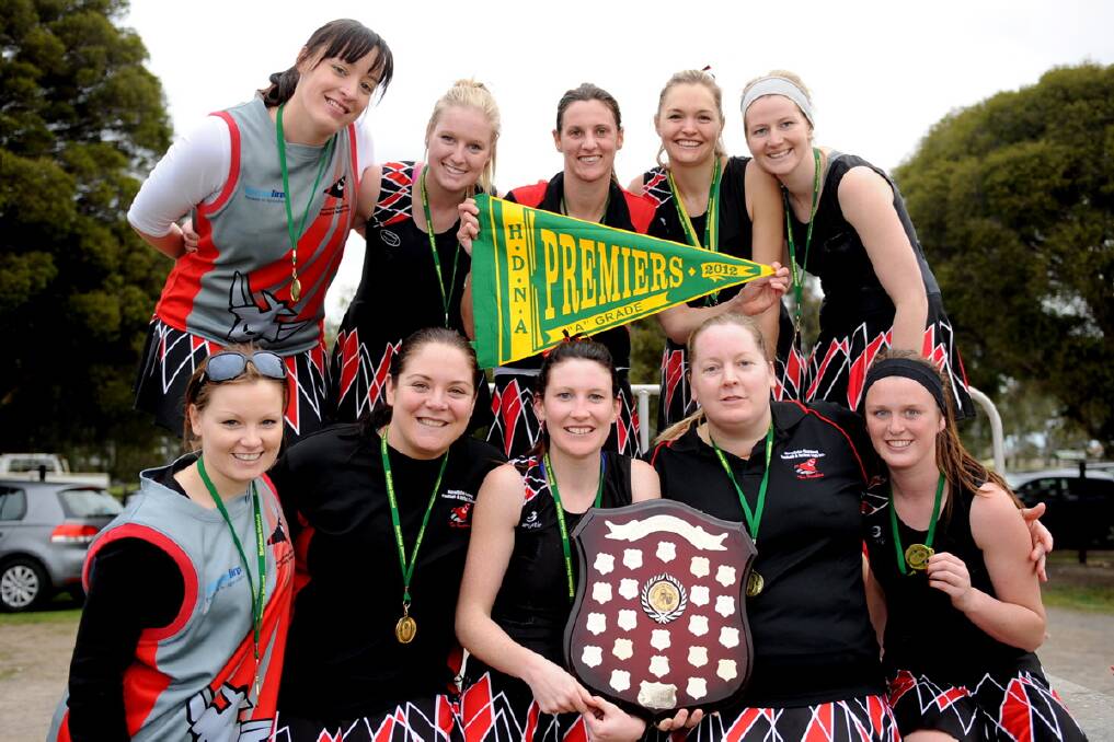 A-Grade Noradjuha-Quantong premiers in the Horsham District Netball League